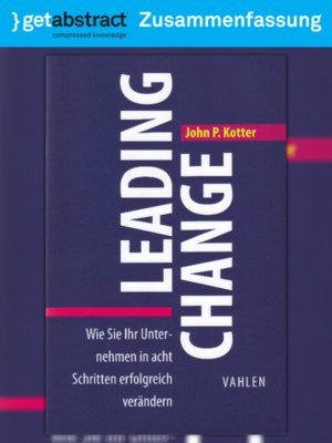 cover image of Leading Change (Zusammenfassung)